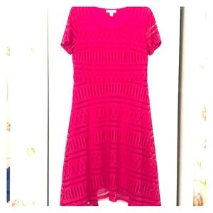 Dana Buchanan dress -medium. Fuchsia pink.